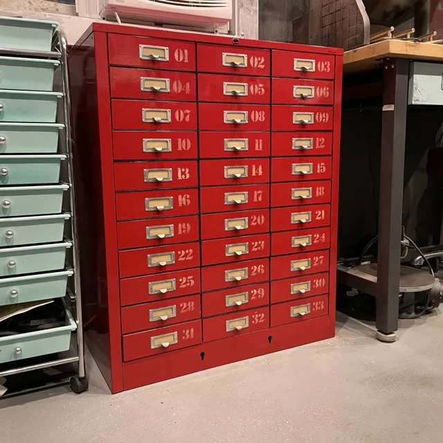 MCM Big Red Cabinet