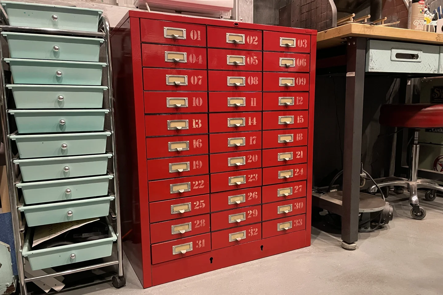 MCM Big Red Cabinet — original photograph 2