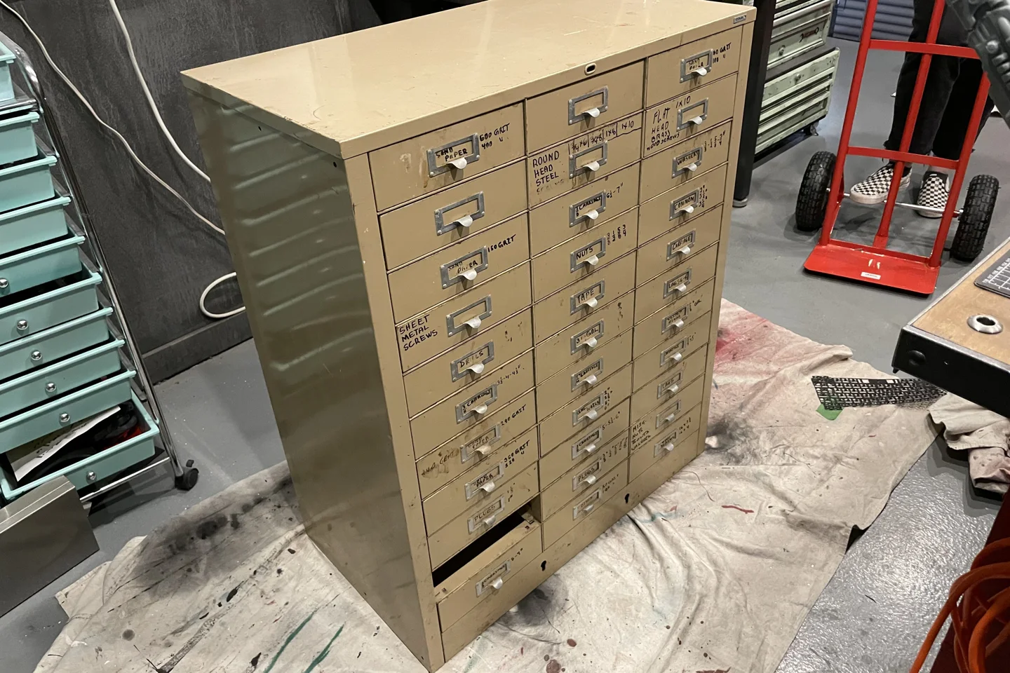 MCM Big Red Cabinet — original photograph 1