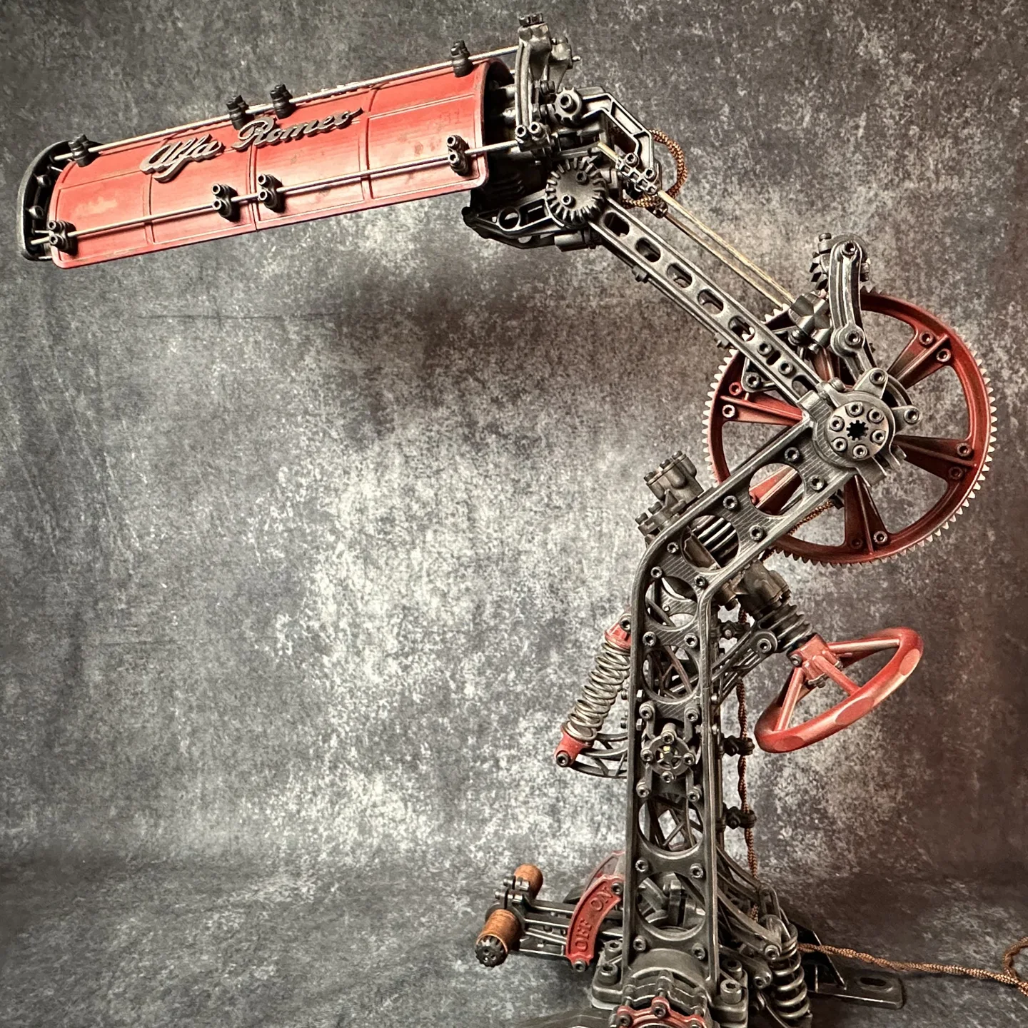 Motorsport Lamp — finished piece
